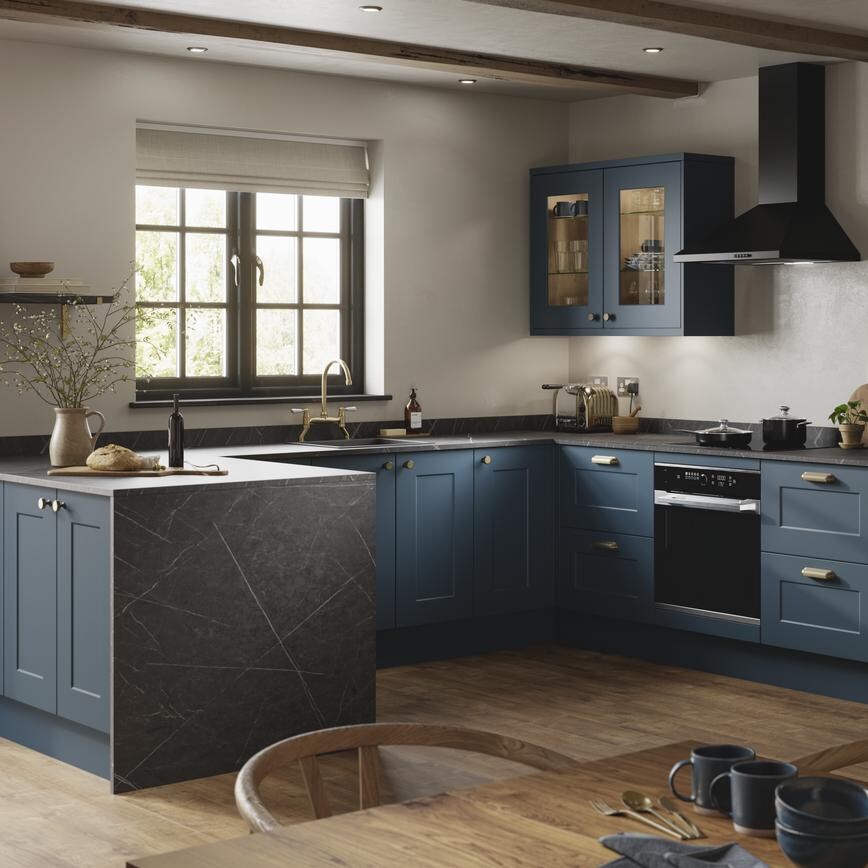 Chelford Marine Blue Main Kitchen Set Shot 