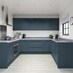 Chelford Marine Blue UShape Kitchen