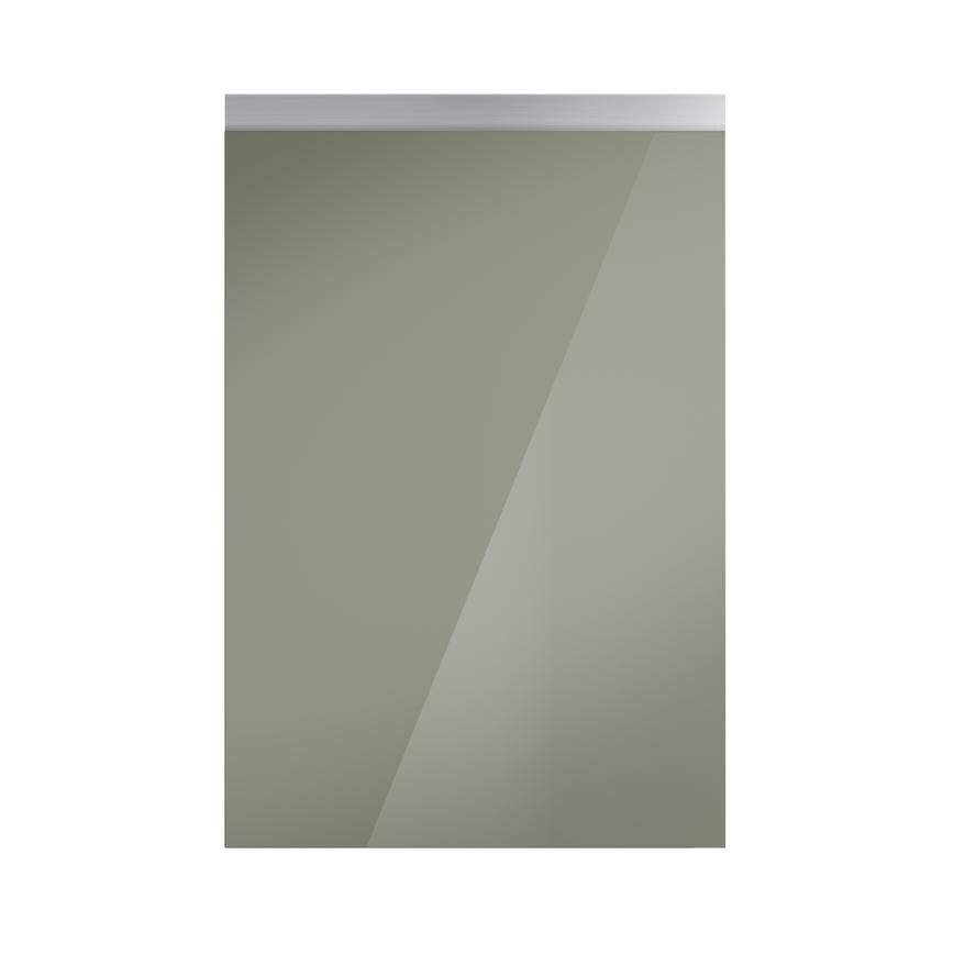 Hockley Gloss Reed Green Handleless Frontal