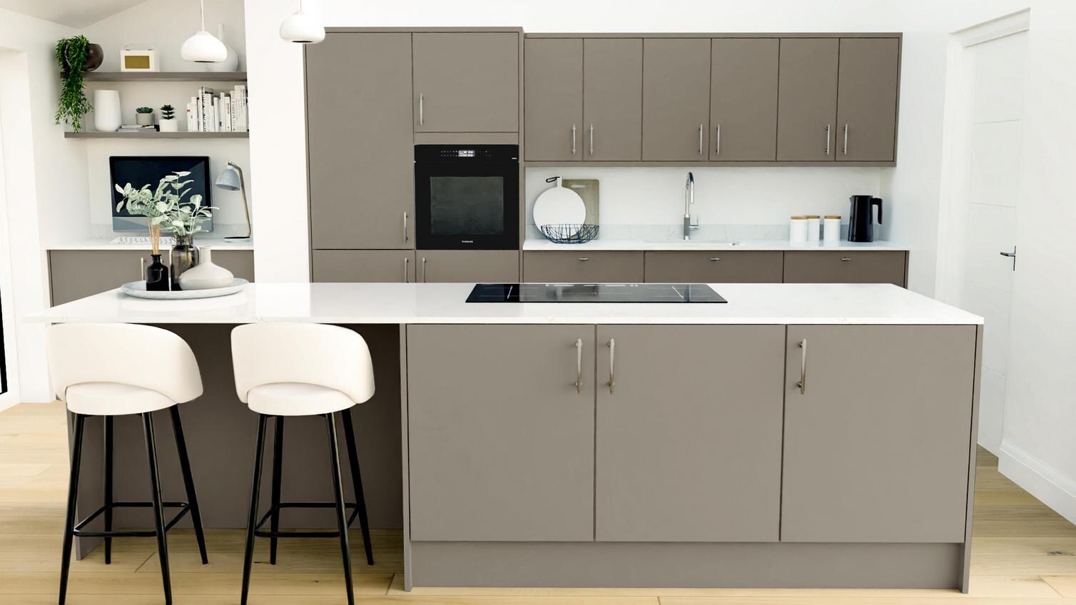 Hockley Super Matt Sand Grey Island