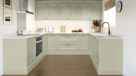 Bridgmere Sage Green EKES  Set Shot U Shape