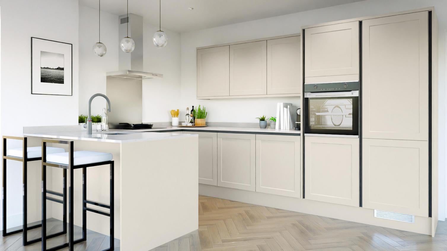 Frome Porcelain Handleless EKES Peninsula