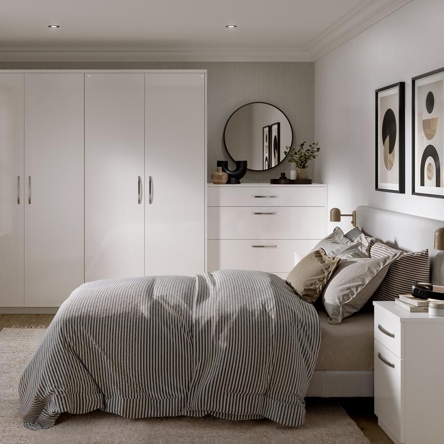 Greenwich Gloss White Bedroom