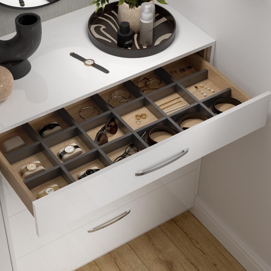 Greenwich Gloss White Drawer Storage
