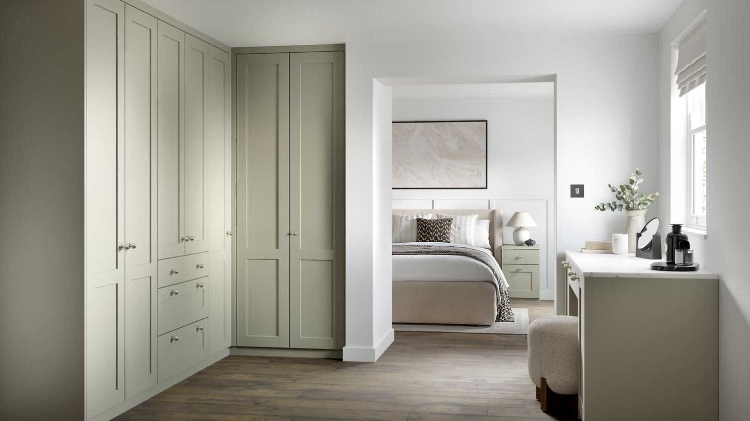 Halesworth Grained Sage Green Set Shot