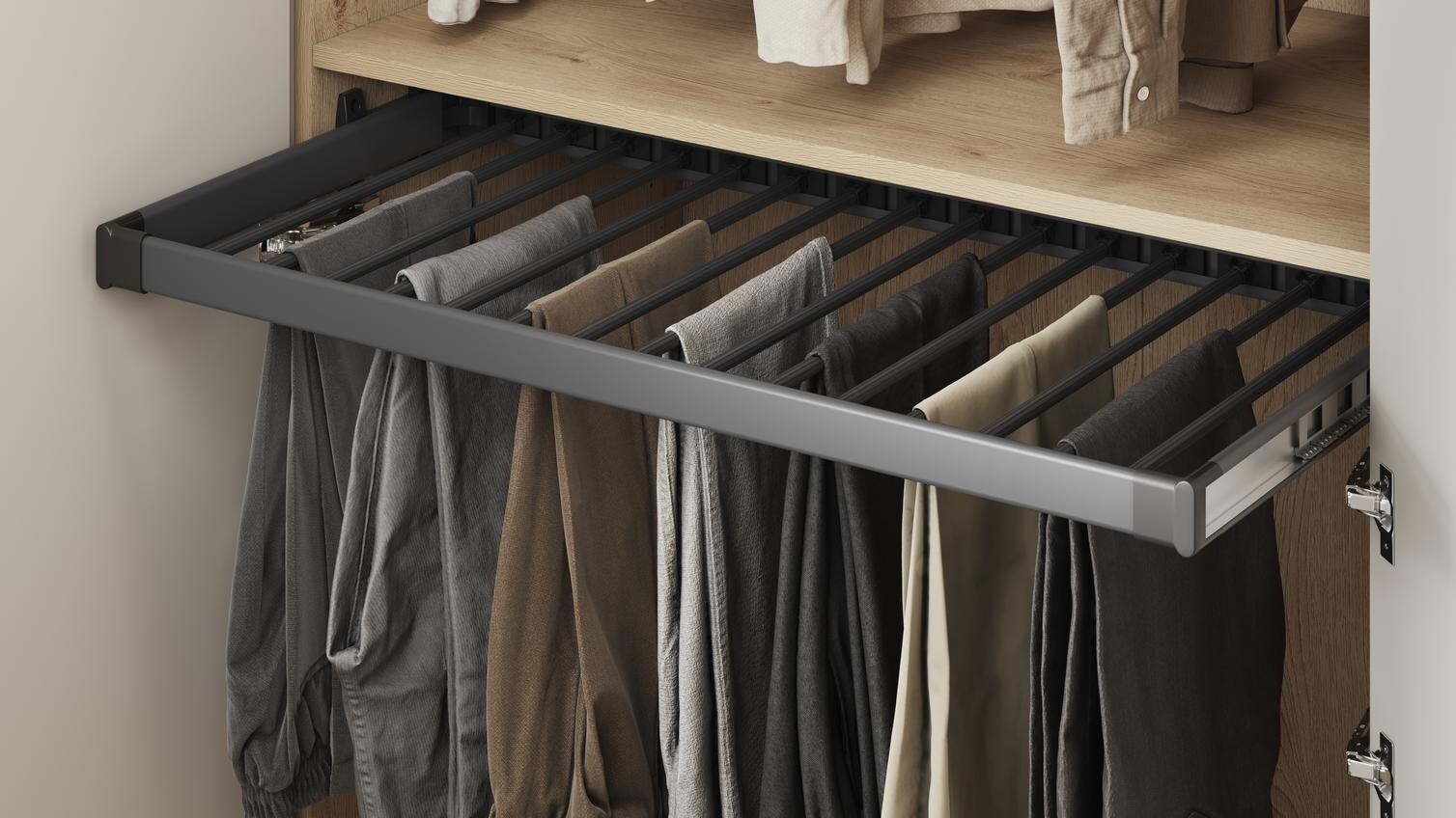 Pull Out Trouser Rail 1000mm