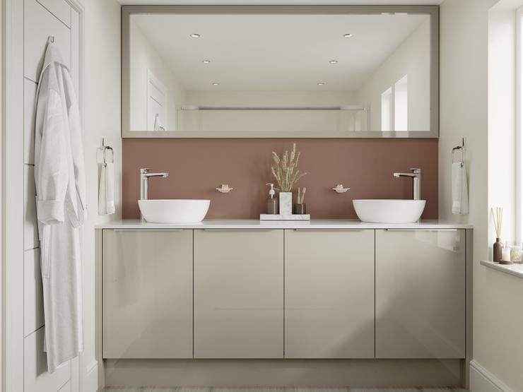 Greenwich Gloss Pebble Bathroom Main Set