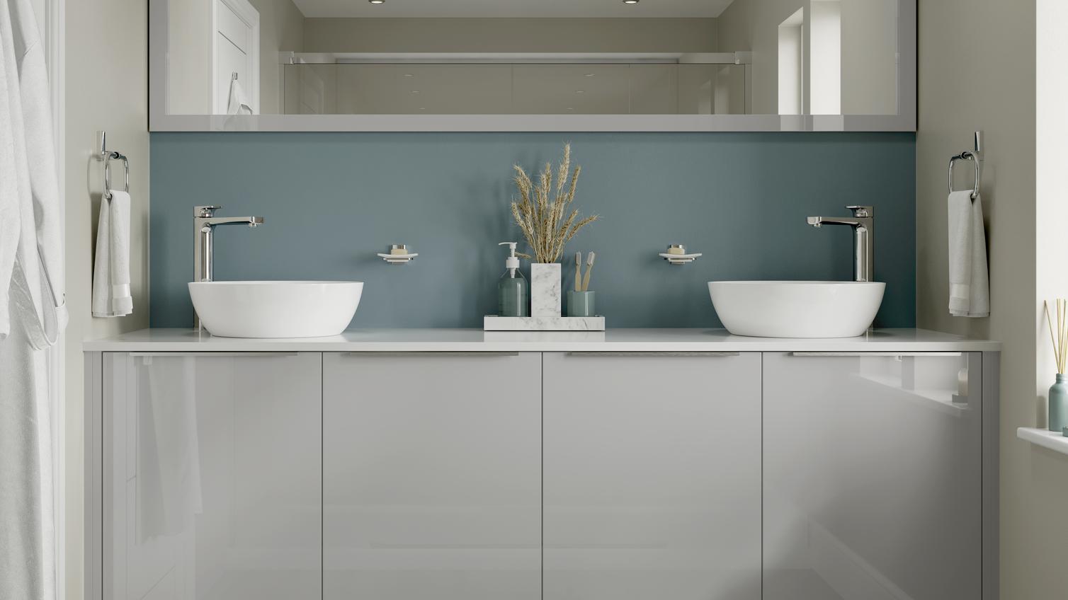 Hockley Mirror Gloss Dove Grey Bathroom