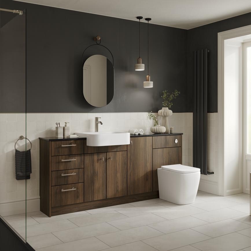 Hockley Textures Walnut Bathroom Set Shot