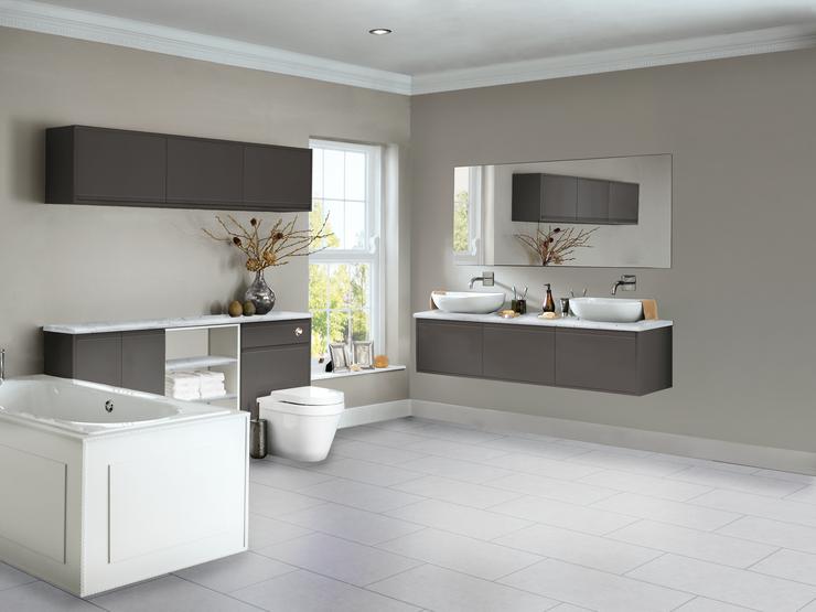 Clerkenwell super matt graphite bathroom