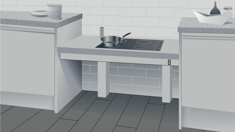Worktop Rise and Fall Systems