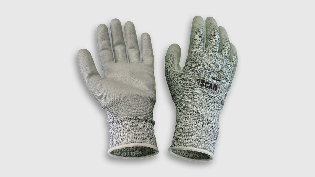 Padded work gloves